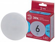 Лампа светодиодная ЭРА RED LINE LED GX-6W-840-GX53 R 6 Вт таблетка нейтральный белый свет (1/100) (Б0054243)