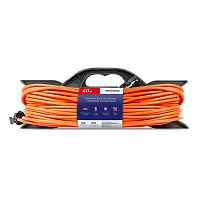 Удлинитель SMARTBUY на рамке с вилкой и розеткой 10А, 40 метров 2х1,0 мм²,  оранжевый провод с вилкой и розеткой, IP20 (SBE-10-1-40-F) (1/6)