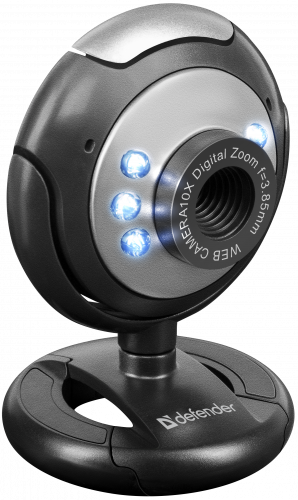 Веб-камера DEFENDER C-110, 0.3 Мп., USB 2.0, встроен. Микрофон, чёрная (1/50) (63110) фото 2