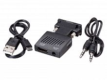 Переходник VGA(M)+audio+microUSB --> HDMI(F)1080*60Hz, VCOM <CA337A> (1/150)