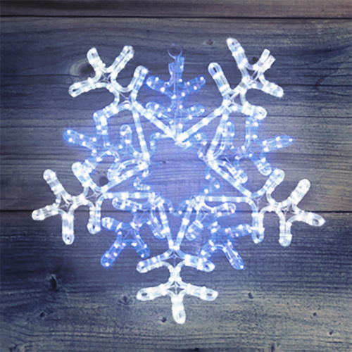 Фигура NEON-NIGHT световая "Снежинка" цвет белая/синяя, размер 60*60 см, с контролером  (1/8) (501-531) фото 6