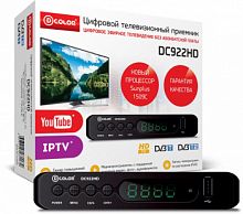 Ресивер DVB-T2 D-Color DC922HD черный