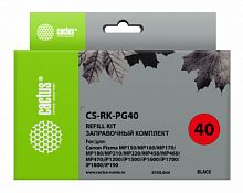 Заправочный набор Cactus CS-RK-PG40 черный 2x60мл для Canon MP150/MP160/MP170/MP180/MP210
