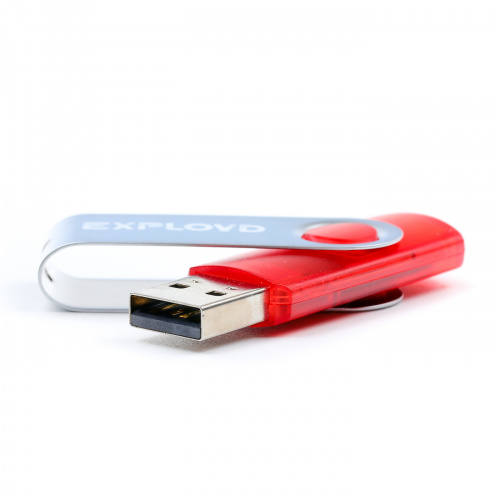 Флеш-накопитель USB  64GB  Exployd  530  красный (EX064GB530-R) фото 6