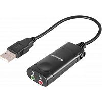 Переходник DEFENDER для гарнитуры Audio USB Переходник 2х3.5мм jack ->USB (1/50/400) (63002)
