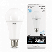 Лампа светодиодная GAUSS Elementary A70 25W 2150lm 6500K E27 1/10/50 (73235)