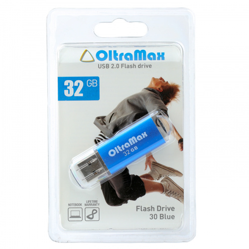 Флеш-накопитель USB  32GB  OltraMax   30  синий (OM032GB30-Bl) фото 5