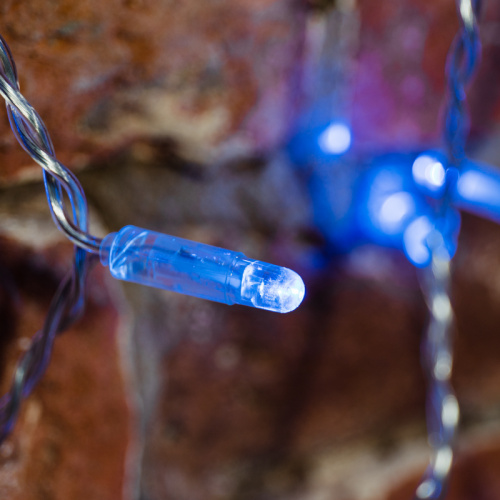 Гирлянда NEON-NIGHT "Светодиодный Дождь" 2x0,8м, прозрачный провод, 230 В, диоды Синие, 160 LED (1/20) фото 2
