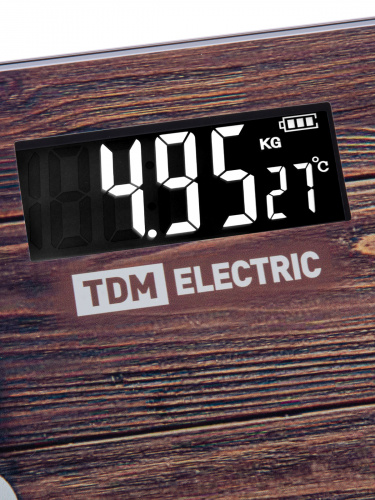 Весы электронные напольные "Спа", стекло, деление 0,01 кг, макс. 180 кг, 28х28 см, TDM (1/10) фото 2
