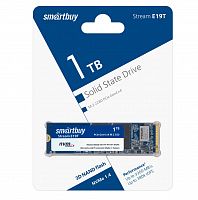 Внутренний SSD  Smart Buy 1TB  Stream E19T, PCIe Gen3 x4, R/W - 3300/3000 MB/s, (M.2), 2280, Phison PS5013-E19T, TLC 3D NAND (SBSSD-001TT-PH19T-M2P4)