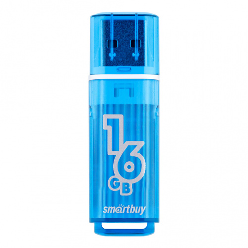 Флеш-накопитель USB  16GB  Smart Buy  Glossy  синий (SB16GBGS-B)