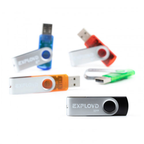 Флеш-накопитель USB  32GB  Exployd  530  оранжевый (EX032GB530-O) фото 9