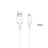 Кабель USB - 8 pin HOCO X20, 2.0м, круглый, 2.1A, силикон, цвет: белый (1/30/300) (6957531068877)