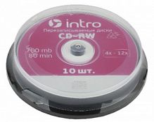 Intro СD-RW INTRO 4X-12X 700MB  Cakebox 10 (10/300/10800)