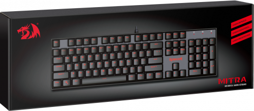 Клавиатура механическая игровая Redragon Mitra, USB, проводная, RGB подсветка, Full Anti-Ghosting, черный (1/10) (75015) фото 11