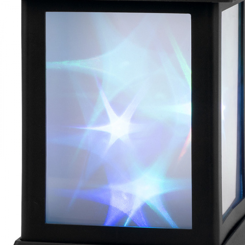Фонарь декоративный NEON-NIGHT 11х11х22,5 см, черный корпус, цвет свечения RGB с эффектом мерцания (1/12) (513-064) фото 6