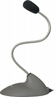 Микрофон DEFENDER MIC-111, серый, для компьютеров, кабель 1,5 м. (1/100)
