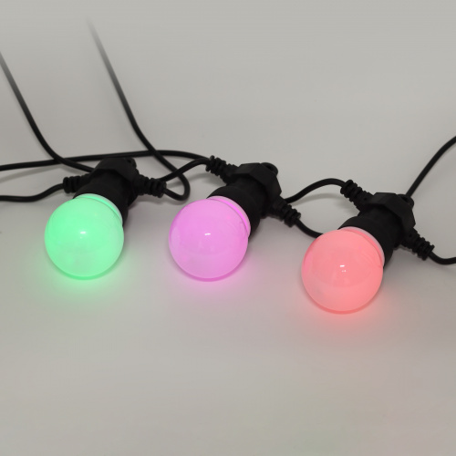Гирлянда светодиодная ЭРА ERABL-MK3 Белт-лайт набор 3 м 10 RGB LED дин.реж с трансфом каучук 24В IP44 (1/6) (Б0047957) фото 7