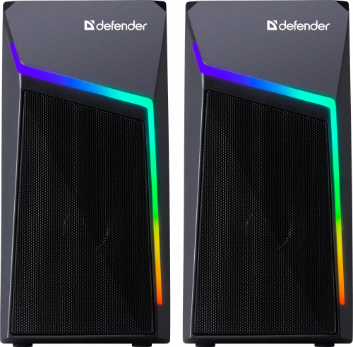 Акустическая 2.0 система DEFENDER Stellar 6Вт, подсветка, питание от USB, черный (1/16) (65043) фото 2
