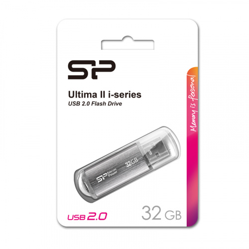 Флеш-накопитель USB  32GB  Silicon Power  Ultima II  серебро (SP032GBUF2M01V1S) фото 8