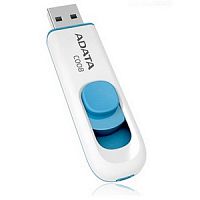Флеш-накопитель USB  32GB  A-Data  C008  белый/синий (AC008-32G-RWE)