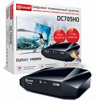 Ресивер DVB-T2 D-Color DC705HD черный