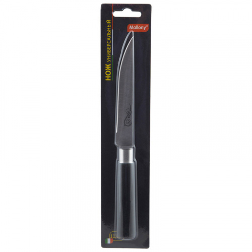 Нож с пластиковой рукояткой MAL-05P универсальный, 11,5  см (1/12/24) фото 2