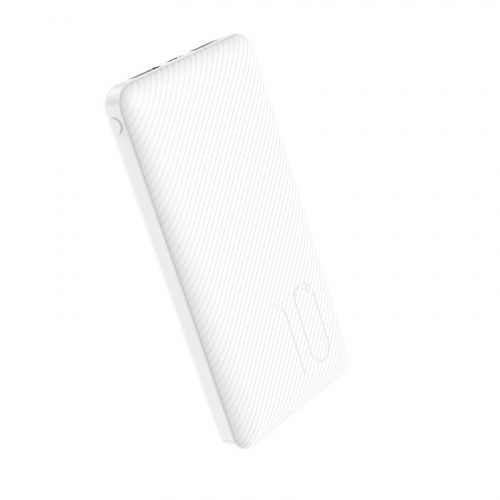 Мобильный аккумулятор Аккумулятор внешний Borofone BT28, Universal energy, 10000mAh, пластик, 2 USB выхода, 2.0A, цвет: белый(1/37) (6931474718105)