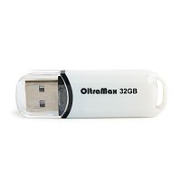 Флеш-накопитель USB  32GB  OltraMax  230  белый (OM-32GB-230-White)