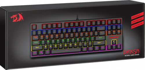 Клавиатура механическая игровая Redragon Daksa RU, Rainbow, Full Anti-Ghosting, черный (1/10) (78308) фото 10