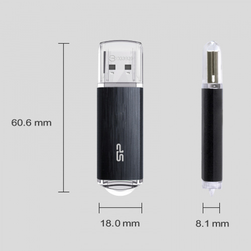 Флеш-накопитель USB 3.0  8GB  Silicon Power  Blaze B02  чёрный (SP008GBUF3B02V1K) фото 5