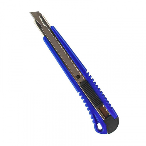 Нож канцелярский 9мм Attache с фиксатором и металлическими направляющими (1/30) фото 2