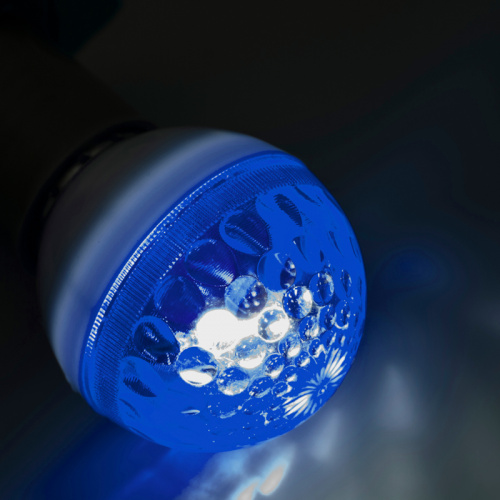 Лампа NEON-NIGHT строб e27 Ø50мм синяя (1/100) (411-123) фото 4