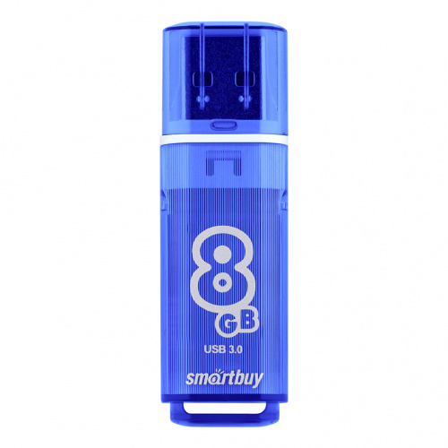 Флеш-накопитель USB 3.0  8GB  Smart Buy  Glossy  темно синий (SB8GBGS-DB)