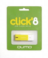 USB  8GB  Qumo  Click  жёлтый