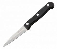 Кухонный нож Mallony, сталь, для овощей, лезвие 76 мм., чёрный (MAL-07B 985307)