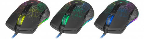Мышь DEFENDER Sirius GM-660L , черный, игровая, USB, RGB, 7 кнопок, 3200dpi (1/40) (52660) фото 8