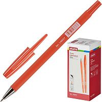 Ручка шариковая Attache Style 0, 5мм прорезин.корп.красный ст. (1/50)