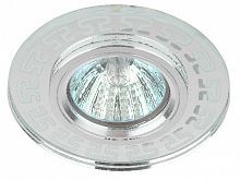 Светильник ЭРА декоративный cо светодиодной подсветкой MR16, зеркальный (50/2000) DK LD45 SL