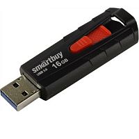 USB 3.0  16GB  Smart Buy  Iron  чёрный/красный