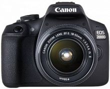 Зеркальный Фотоаппарат Canon EOS 2000D KIT черный 24.1Mpix 18-55mm f/3.5-5.6 IS II 3" 1080p Full HD 