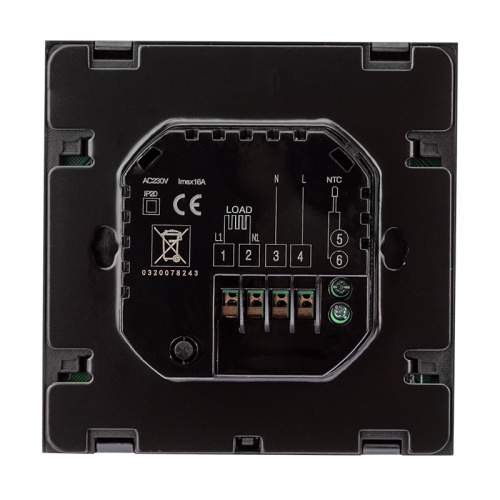 Терморегулятор с автоматическим программированием и сенсорными кнопками R100B (черный) REXANT (1/100) фото 8