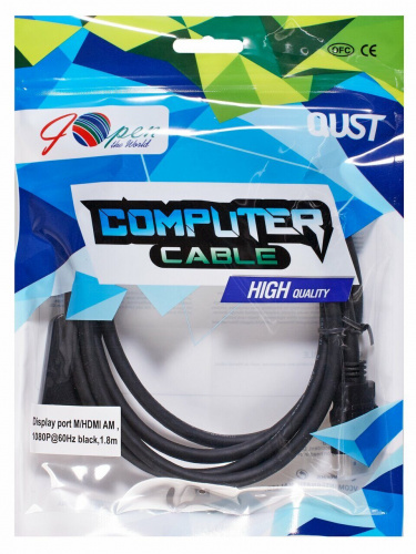 Кабель-переходник DisplayPort M-> HDMI M 1.8m Aopen/Qust <ACG494-1.8M> (1/60) фото 10