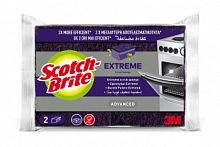 Губка для мытья посуды 3M Scotch-Brite NS-E-2 Жесткая фиолетовый (упак: 2шт) (7100229051)