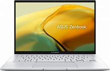 Ноутбук Asus Zenbook 14 UX3402VA-KP308 Core i7 1360P 16Gb SSD1Tb Intel Iris Xe graphics 14" IPS WQXGA (2560x1600) noOS silver WiFi BT Cam Bag (90NB10G