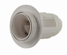 Патрон Е27-ППК пластиковый с прижимным кольцом IN HOME (50/200) (4690612032337)