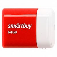 Флеш-накопитель USB  64GB  Smart Buy  Lara  красный (SB64GBLARA-R)