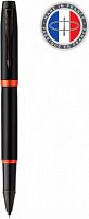 Ручка роллер Parker IM Vibrant Rings T315 (CW2172945) Flame Orange PVD F черн. черн. подар.кор.