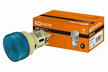 Лампа ENR-22 сигнальная d22мм синий неон/230В цилиндр TDM (SQ0702-0042)