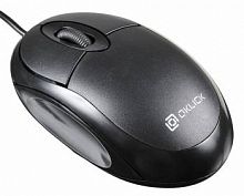 Мышь Oklick 105S черный оптическая (800dpi) USB для ноутбука (2but)